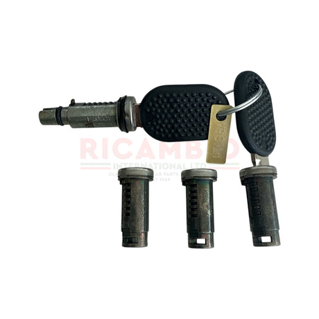 Complete Barrel Kit & Keys (4 piece) - Fiat 126 - Handles - Locks and Catches