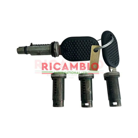 Complete Barrel Kit & Keys (4 piece) - Fiat 126 - Handles - Locks and Catches