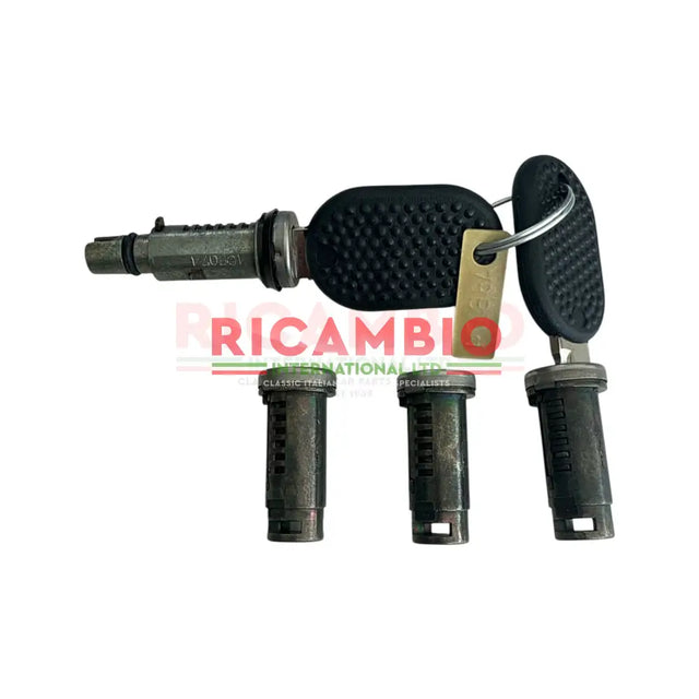 Complete Barrel Kit & Keys (4 piece) - Fiat 126 - Handles - Locks and Catches