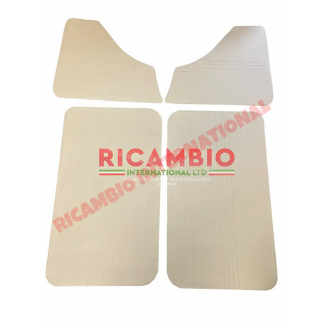 Complete Beige Inner Panel & Clips Set - Classic Fiat 500F (series 1) - Interior Parts and Trim