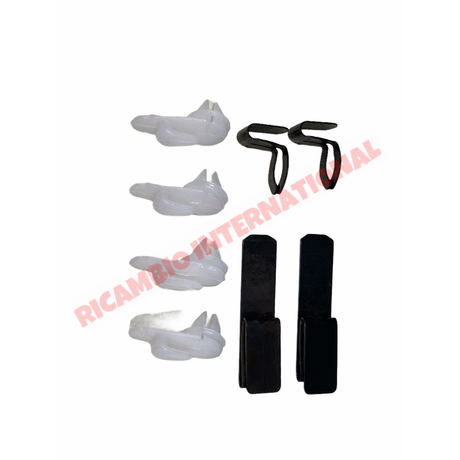 Complete Beige Inner Panel & Clips Set - Classic Fiat 500F (series 1) - Interior Parts and Trim