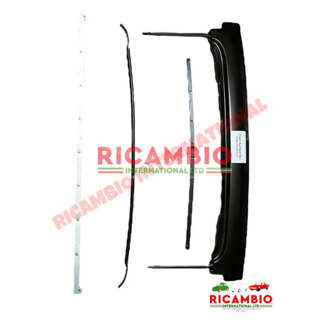 Complete Black Sunroof Rebuild Kit - Classic Fiat 500 F/L/R 126 - Sunroof & Associated Items