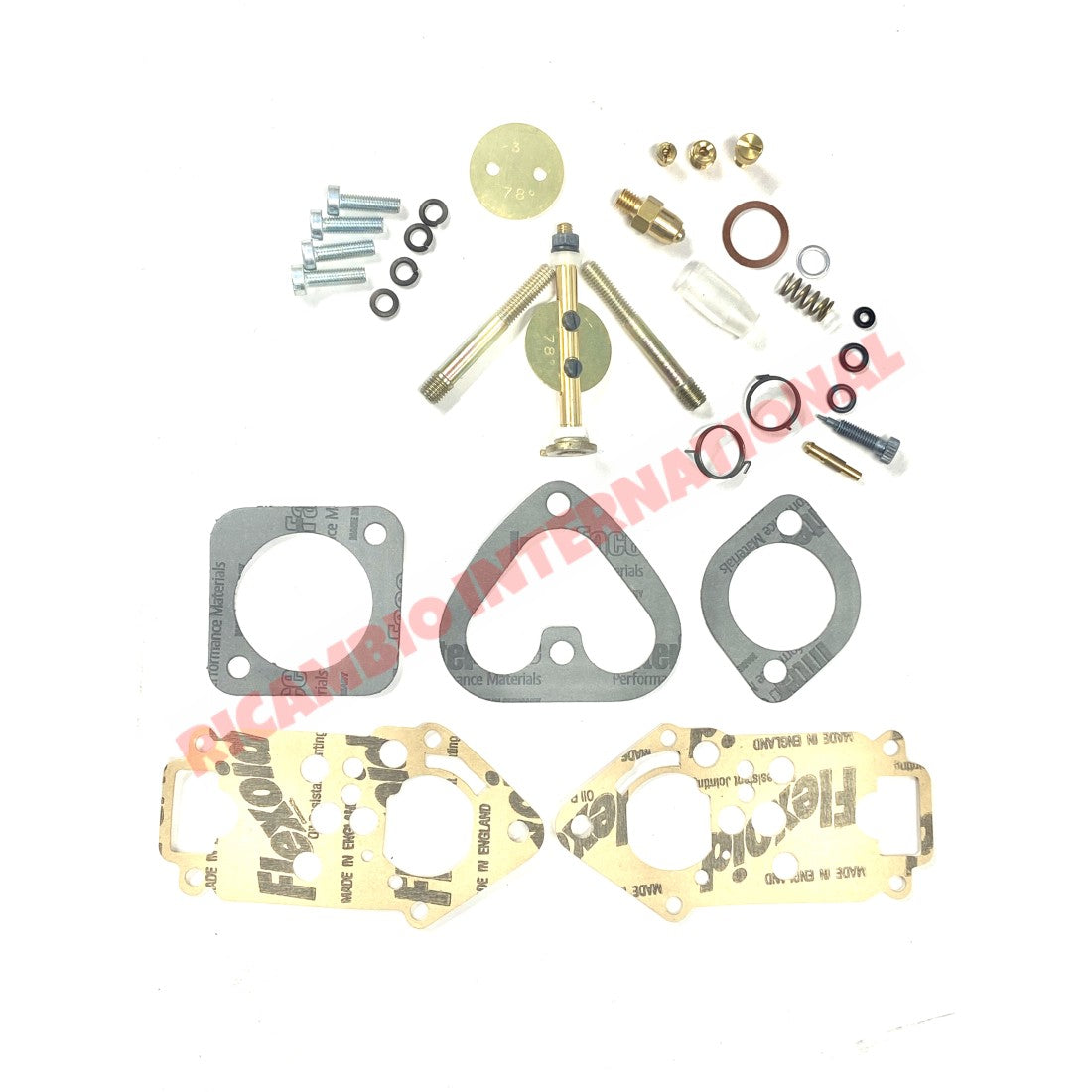 Complete Carburettor Overhaul Kit (WEBER 24/28 IMB) - Classic Fiat 500 126 - Gaskets - Seals - Grommets and Rubber Parts