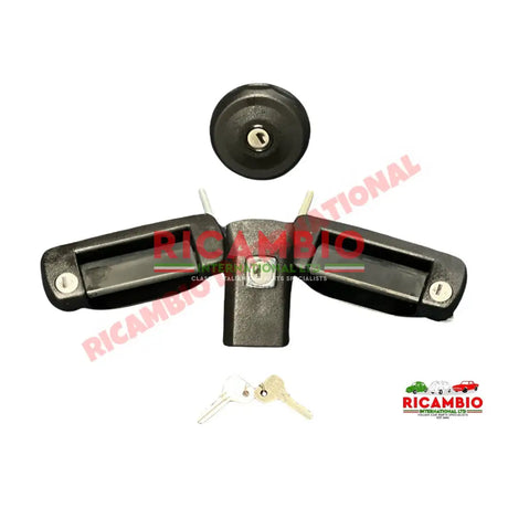 Complete Door Lock,Engine Lid Lock & Petrol Cap Kit - Fiat 126 - Handles - Locks and Catches