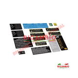 Complete Engine Sticker Kit - Lancia Delta Integrale,Evo - Stickers & Badges