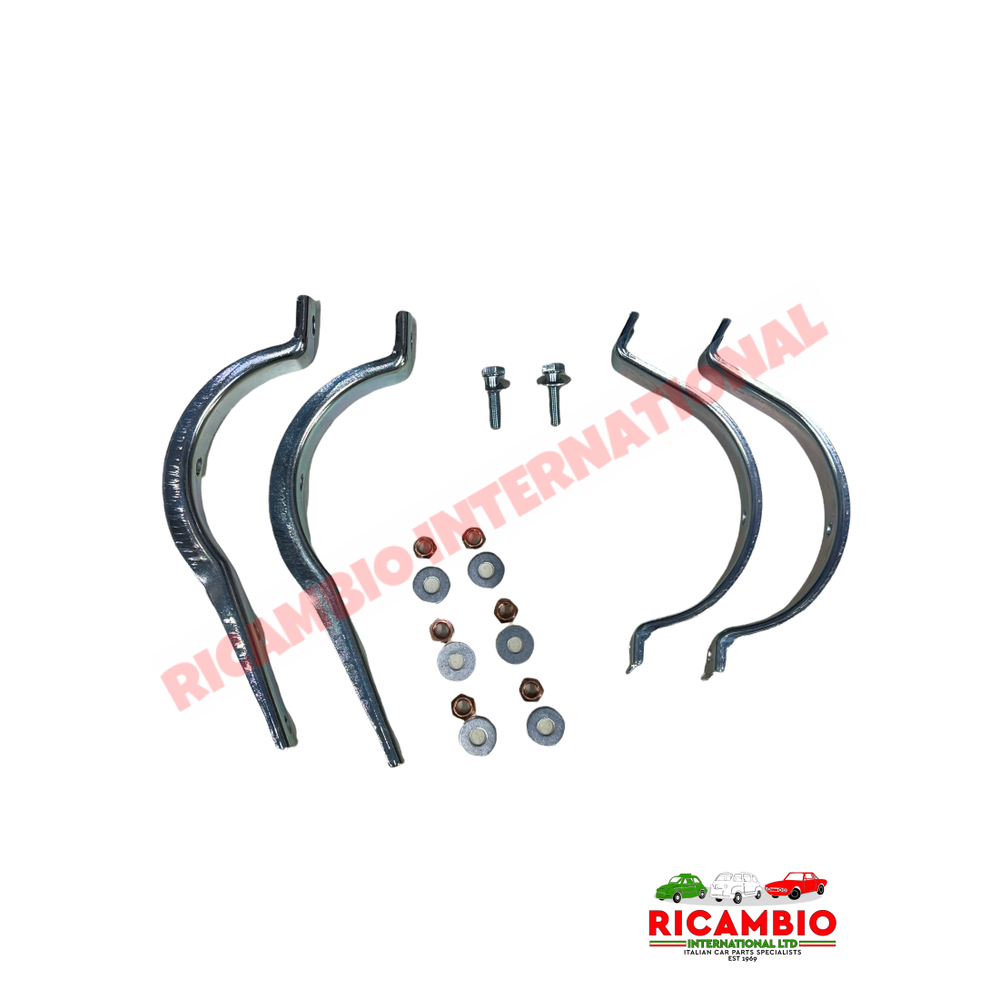 Complete Exhaust Bracket Kit - Classic Fiat 500 N/D/F/L (499cc) - Exhaust & Associated Items