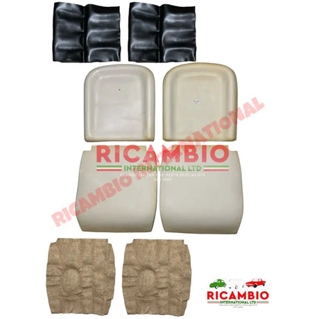 Complete Front Seat Rebuild Kit - Classic Fiat 500 N/D/F/L/R/G - Seat Covers - Padding and Seat Spring