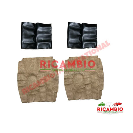 Complete Front Seat Rebuild Kit - Classic Fiat 500 N/D/F/L/R/G - Seat Covers - Padding and Seat Spring