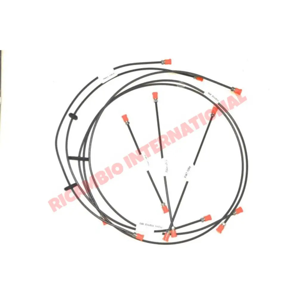 Complete Galvanised Brake Pipe Kit - Fiat 126 - Brakes