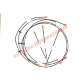 Complete Galvanised Brake Pipe Kit - Fiat 126 - Brakes