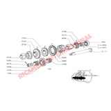 Complete Gearbox Bearing Kit (6 piece) - Classic Fiat 500 126 - Bearings