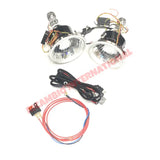 Complete LED HALO Head Lamp Kit (Black Reflector) - Classic Fiat 500 - Modifications