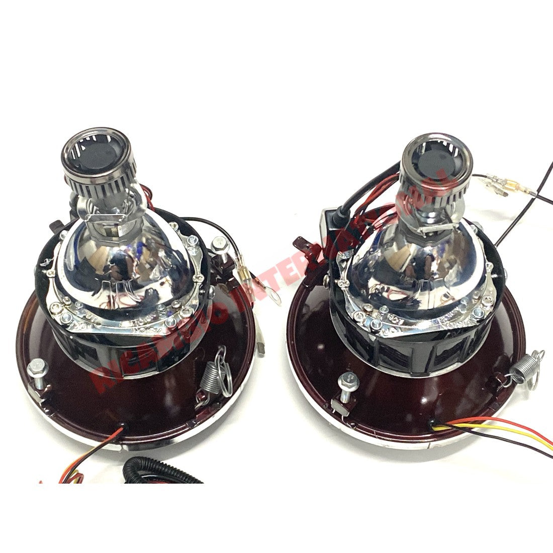 Complete LED HALO Head Lamp Kit (Chrome Reflector) - Classic Fiat 500 - Lighting & Associated Items