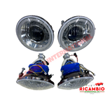 Complete LED HALO Head Lamp Kit (Chrome Reflector) - Classic Fiat 500 - Lighting & Associated Items