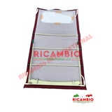 Complete Long Sunroof Assembly (BORDEAUX RED) - Classic Fiat 500 - Fiat 500 N/D Long Sunroof Canvas