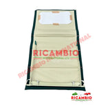 Complete Long Sunroof Assembly (GREEN) - Classic Fiat 500 - Fiat 500 N/D Long Sunroof Canvas