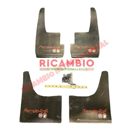 Complete Mudflap Kit (PANDA 4X4 BLACK/RED) - Classic Fiat Panda - Exterior Trim