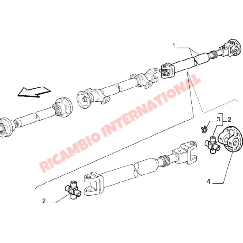 Prop Shaft UJ Bearing - Classic Fiat Panda 4x4 - Axles - Shafts and Joints