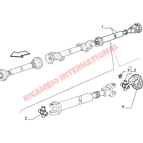 Prop Shaft UJ Bearing - Classic Fiat Panda 4x4 - Axles - Shafts and Joints