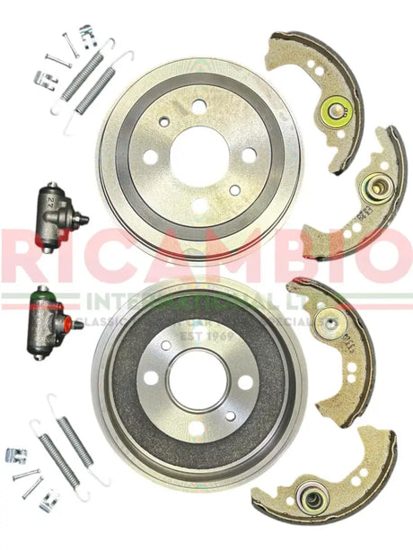 Complete Rear Brake Kit - Classic Fiat Panda Uno Cinquecento Strada/Ritmo,Regata,127 Autobianchi A112 - Brakes