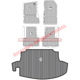 Complete Rubber Mat Set (5 piece) - Fiat 124 - Fiat 124 & 125