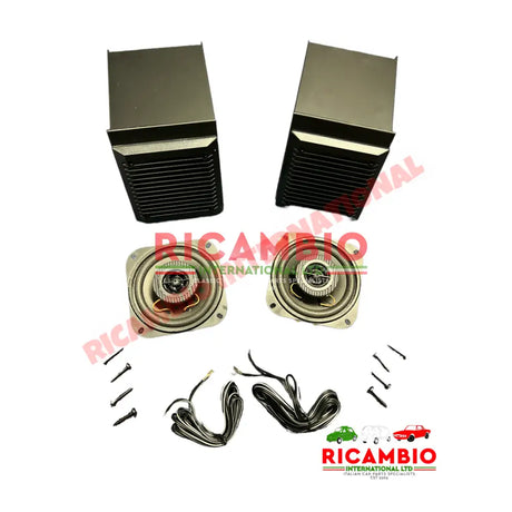 Complete Speaker Pod Kit (BLACK)- Classic Fiat Panda - Accessories & Interior Parts