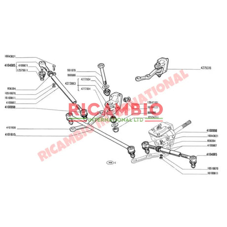 Complete Steering Joint Kit (12mm) - Classic Fiat 500 126 - Steering