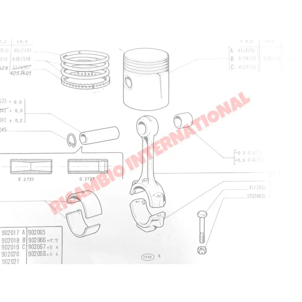 Con Rod Bolt & Nut Kit - Classic Fiat 500 126 - Mechanical and Engine Parts
