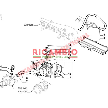 Coolant Temperature Sensor - Fiat Coupe,Marea,Brava/a Lancia Delta - Ignition & Electronic Parts