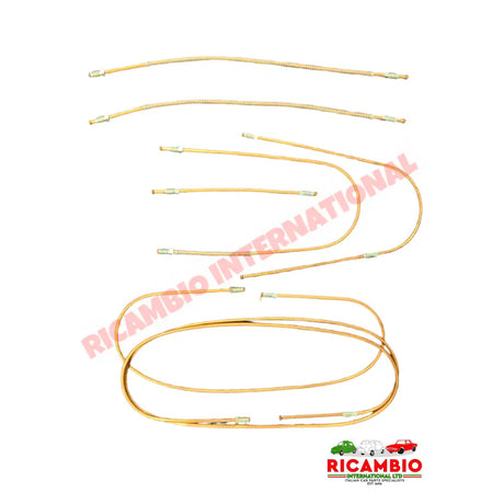 Complete Copper Brake Pipe Kit - Classic Fiat 500 D/F models - Brakes & Associated Items