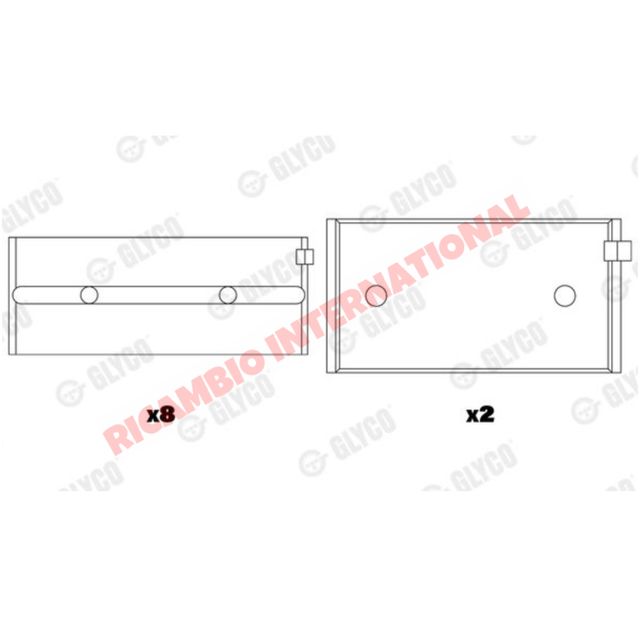 Crankshaft Bearing Kit - Fiat 127 Sport Lancia Y10 GT Autobianchi Y10
