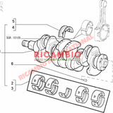 Crankshaft Bearing Set (STD) - Classic Fiat Panda,Uno,Cinquecento,Punto Lancia Y10 - Engine Parts