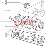 Crankshaft & Bearings Kit - Classic Fiat Panda Uno - Engine Parts