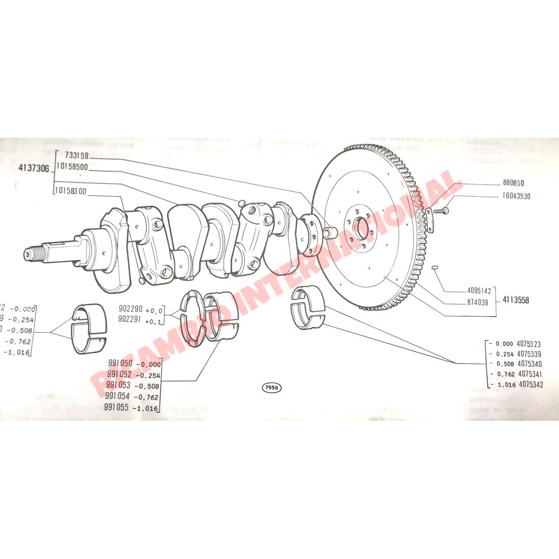 Crankshaft Brass Spigot Bearing - Fiat 600 850 - Engine & Engine Parts