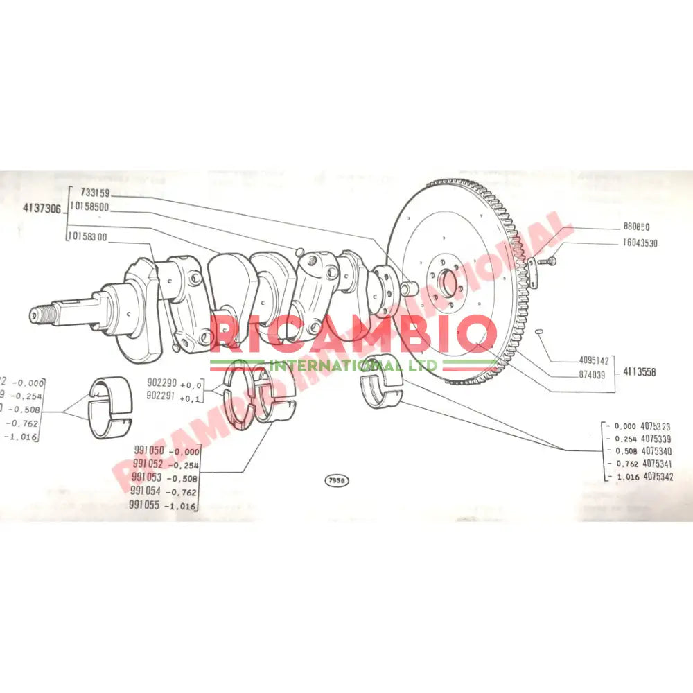 Crankshaft Brass Spigot Bearing - Fiat 600 850 - Engine & Engine Parts