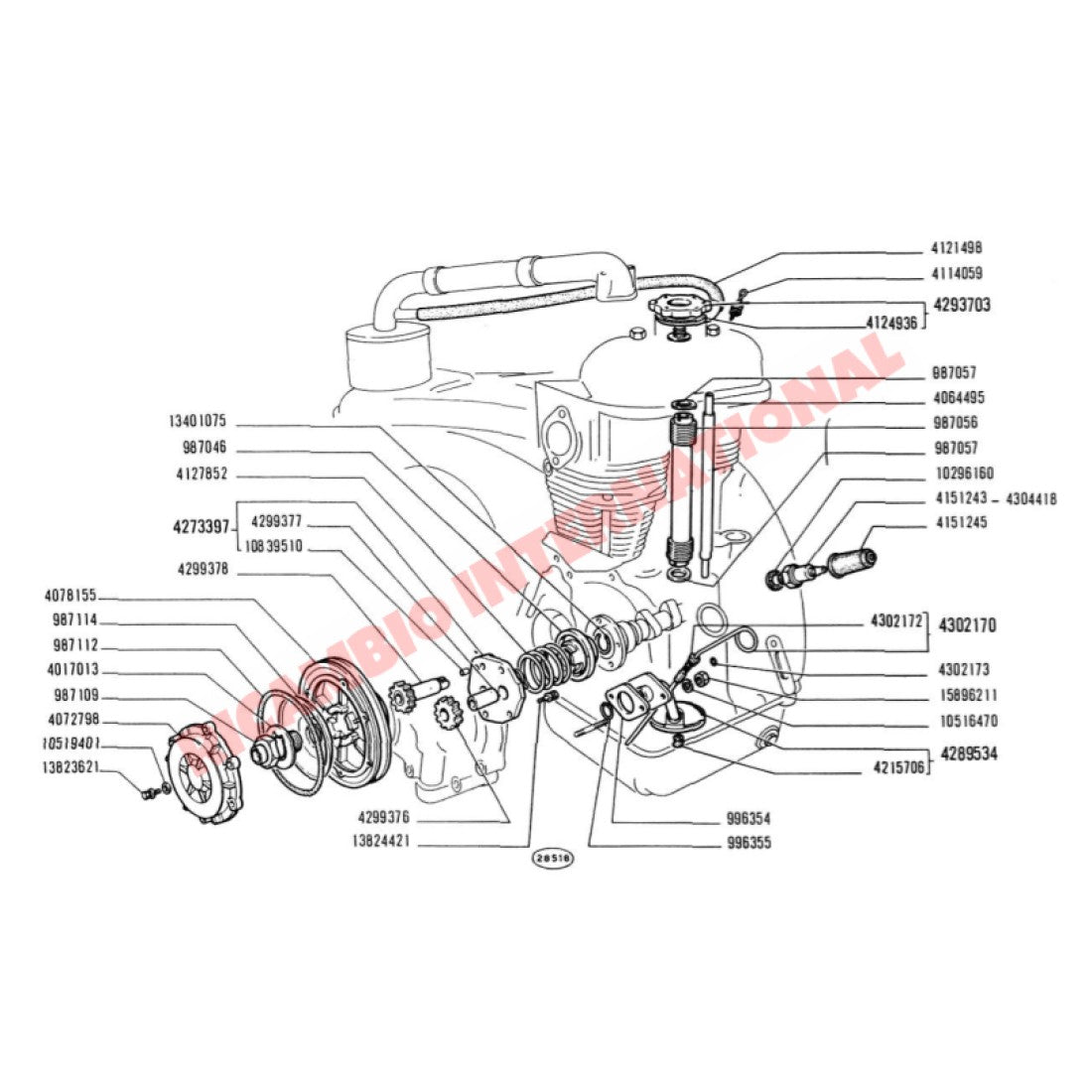 Crankshaft Hollow Bolt - Fiat 500,126 - Mechanical & Engine Parts
