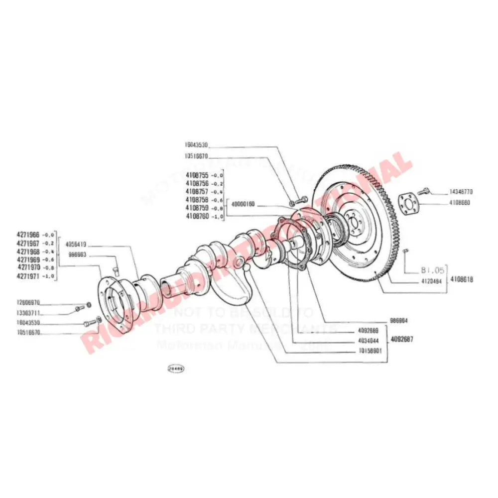Crankshaft Nut Locking Ring - Classic Fiat 500 126 - Mechanical & Engine Parts