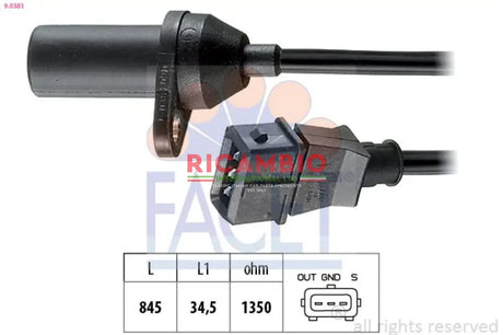 Crankshaft Sensor - Fiat Classic Panda Seicento - Ignition & Electronic Parts