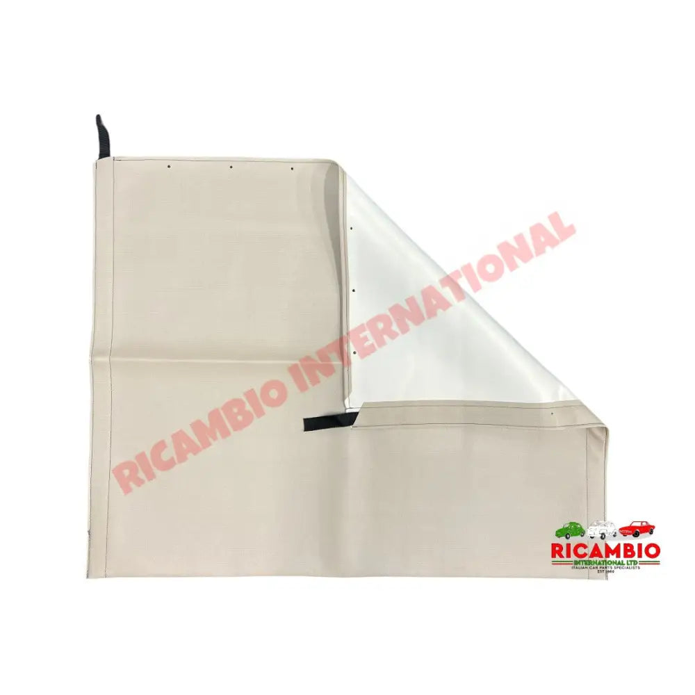 Cream Sunroof Canvas - Classic Fiat 500 126 - Sunroof