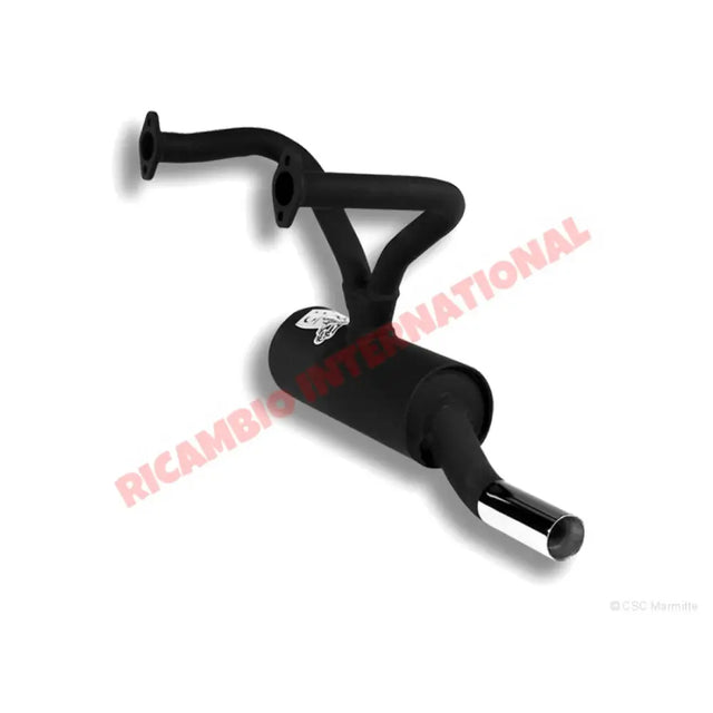 CSC Sports Exhaust Single Chrome Pipe - Classic Fiat 500 - Abarth