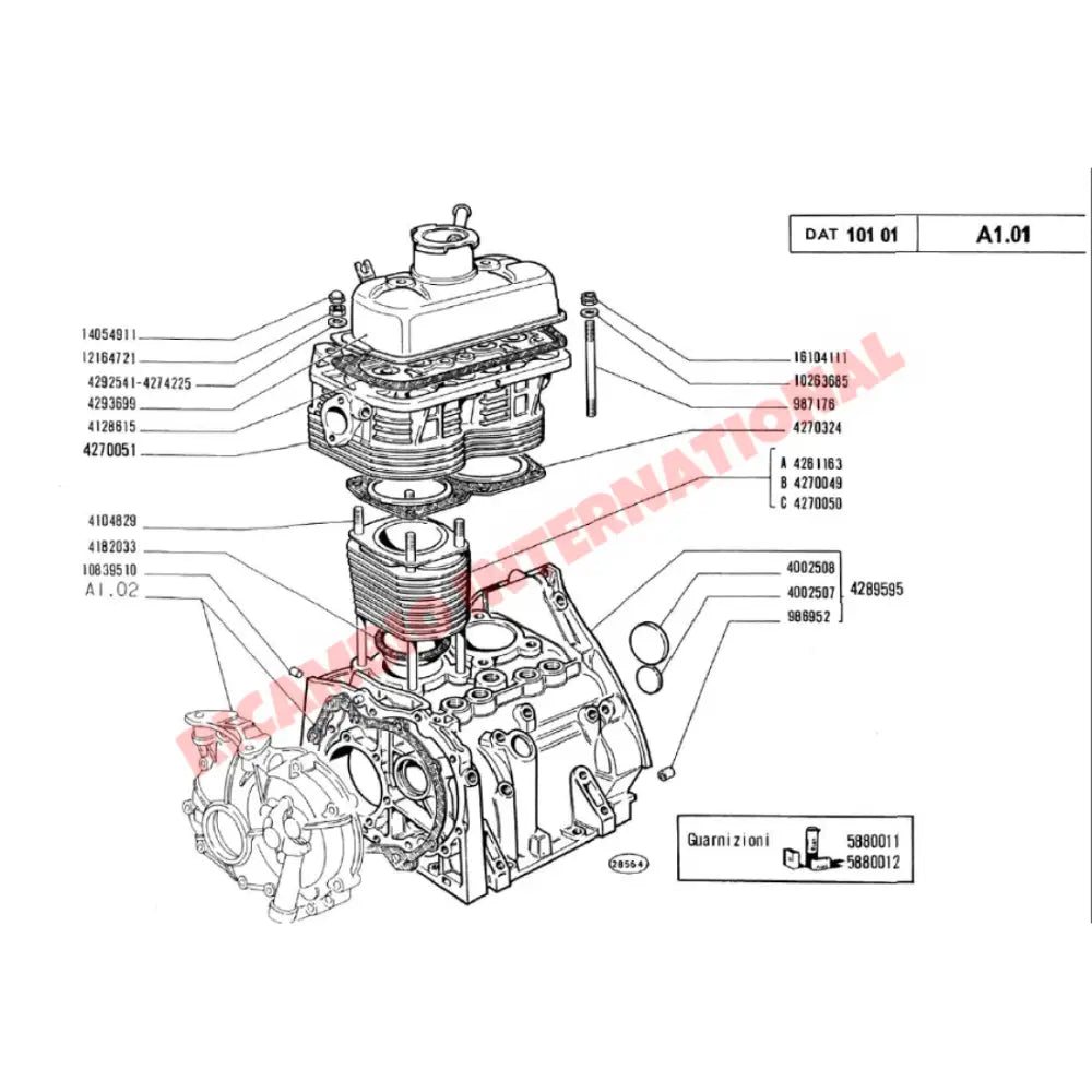 Cylinder Head Bolt Kit - Classic Fiat 500 126 - Engine & Associated Items