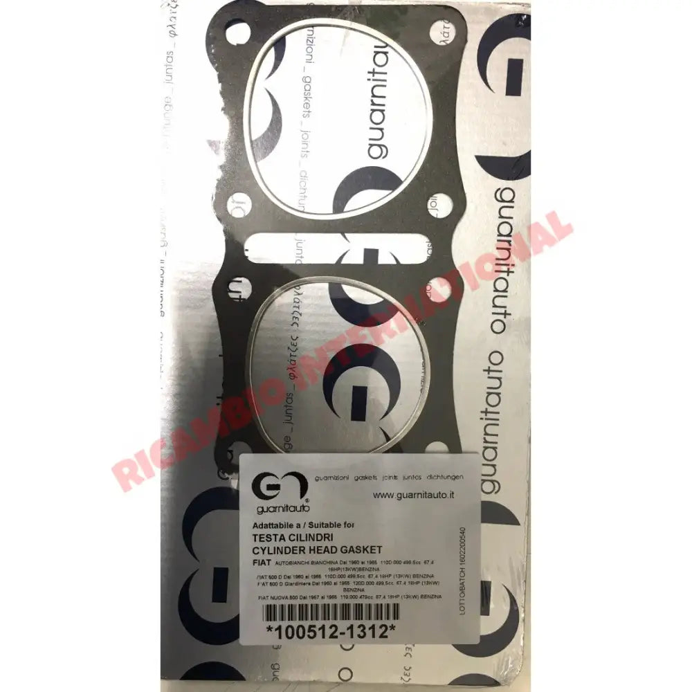 Cylinder Head Gasket - Classic Fiat 500 Autobianchi – Ricambio ...