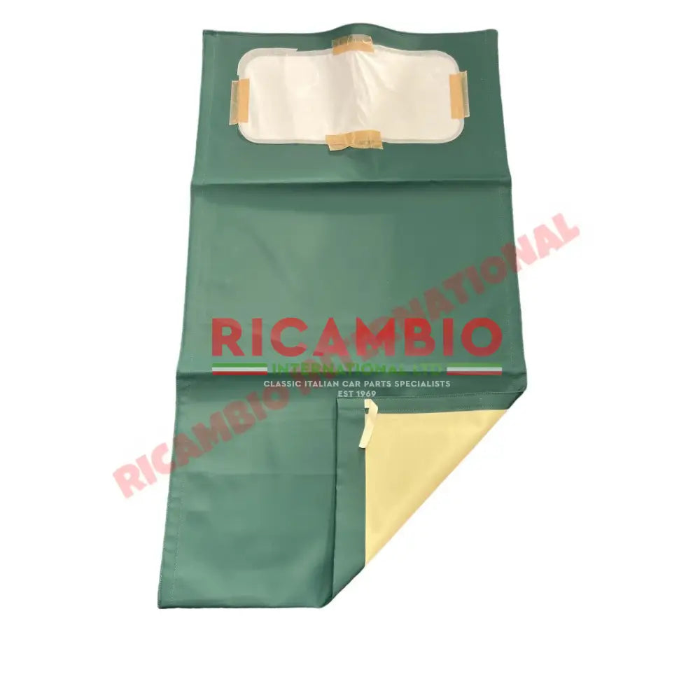 Dark Green Sunroof Canvas (LONG ROOF) - Classic Fiat 500 - Fiat 500 N/D Long Sunroof Canvas