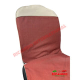 Dark Red Cloth & Vinyl Seat Covers Set - Classic Fiat 500 - Seat Covers - Padding and Seat Spring