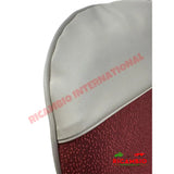 Dark Red Cloth & Vinyl Seat Covers Set - Classic Fiat 500 - Seat Covers - Padding and Seat Spring