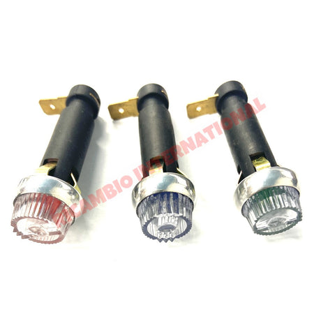 Dash Light & Bulb Holder (RED) - Classic Fiat 500 600 850 - Lights - Lamps and Lenses