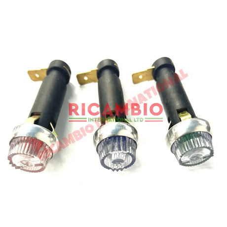 Dash Light & Bulb Holder (RED) - Classic Fiat 500 600 850 - Lights - Lamps and Lenses