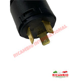 Dashboard Ignition Switch with Black Plastic Bezel & Keys - Classic Fiat 500 - Electrical