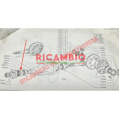 Differential Oil Seal - Fiat 124,131 - Gaskets - Seals - Grommets and Rubber Parts