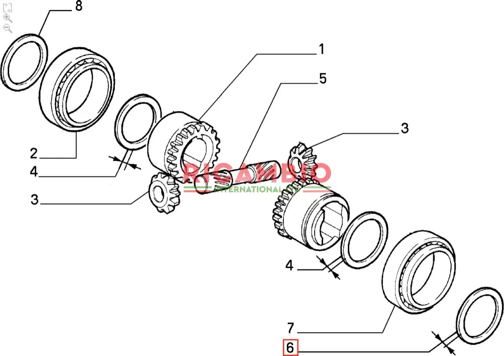 Differential Thrust Ring - Classic Fiat Panda,Uno,Cinquecento,Seicento Lancia Y10 - Gearbox and Parts